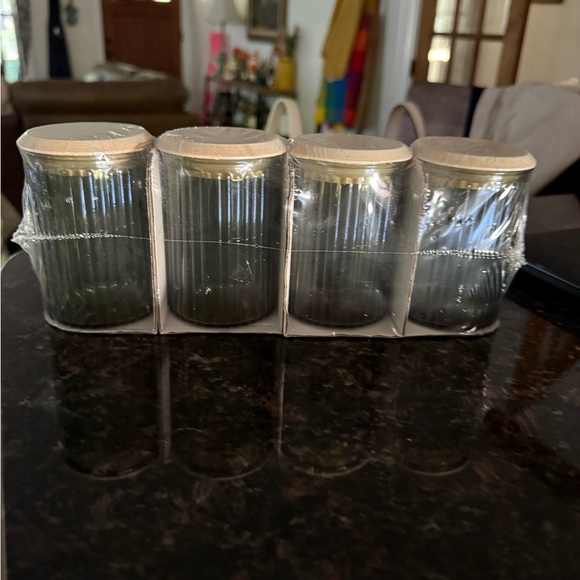 SOLD: Glass Storage - Bullseye's Playground™ Target Smoked Glass Canisters - Picture 3 of 6